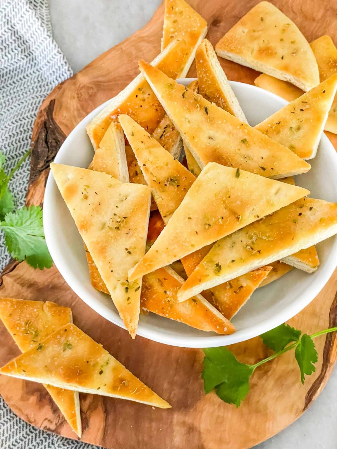 Homemade Baked Pita Chips Recipe Three Olives Branch