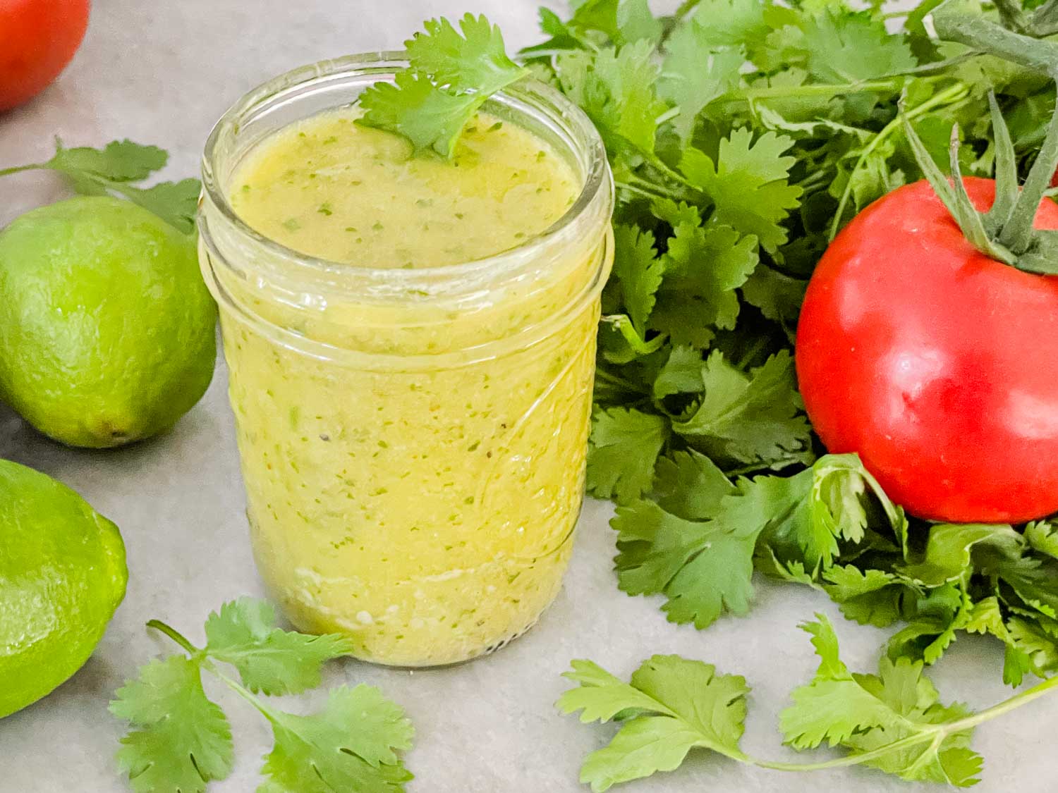 Cilantro Lime Vinaigrette Salad Dressing Three Olives Branch