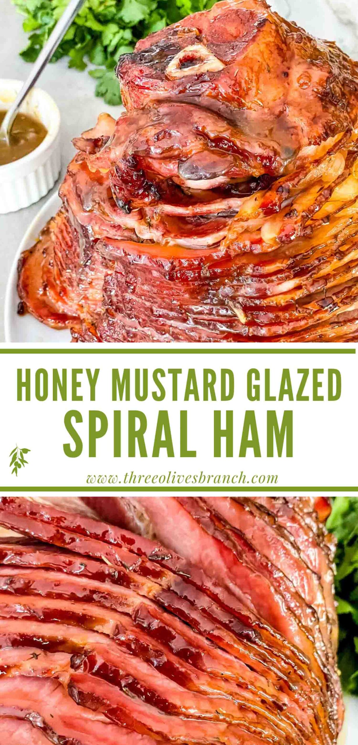 Honey Mustard Glazed Spiral Ham Three Olives Branch