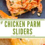 Pin of Chicken Parm Sliders with title