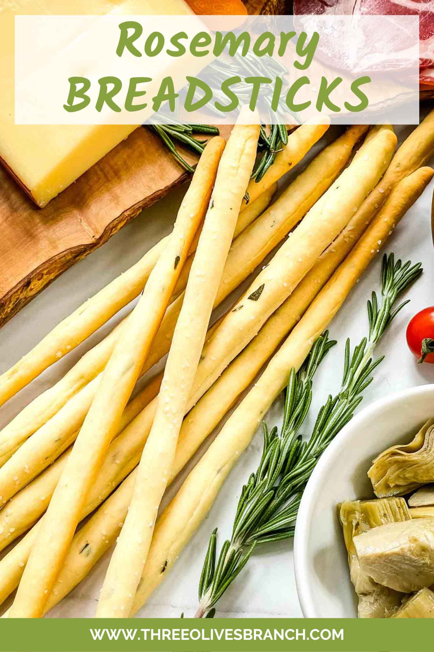 Rosemary Grissini Three Olives Branch