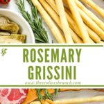 Long pin of Rosemary Grissini with title