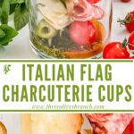 Long pin for Individual Italian Charcuterie Cups with title.