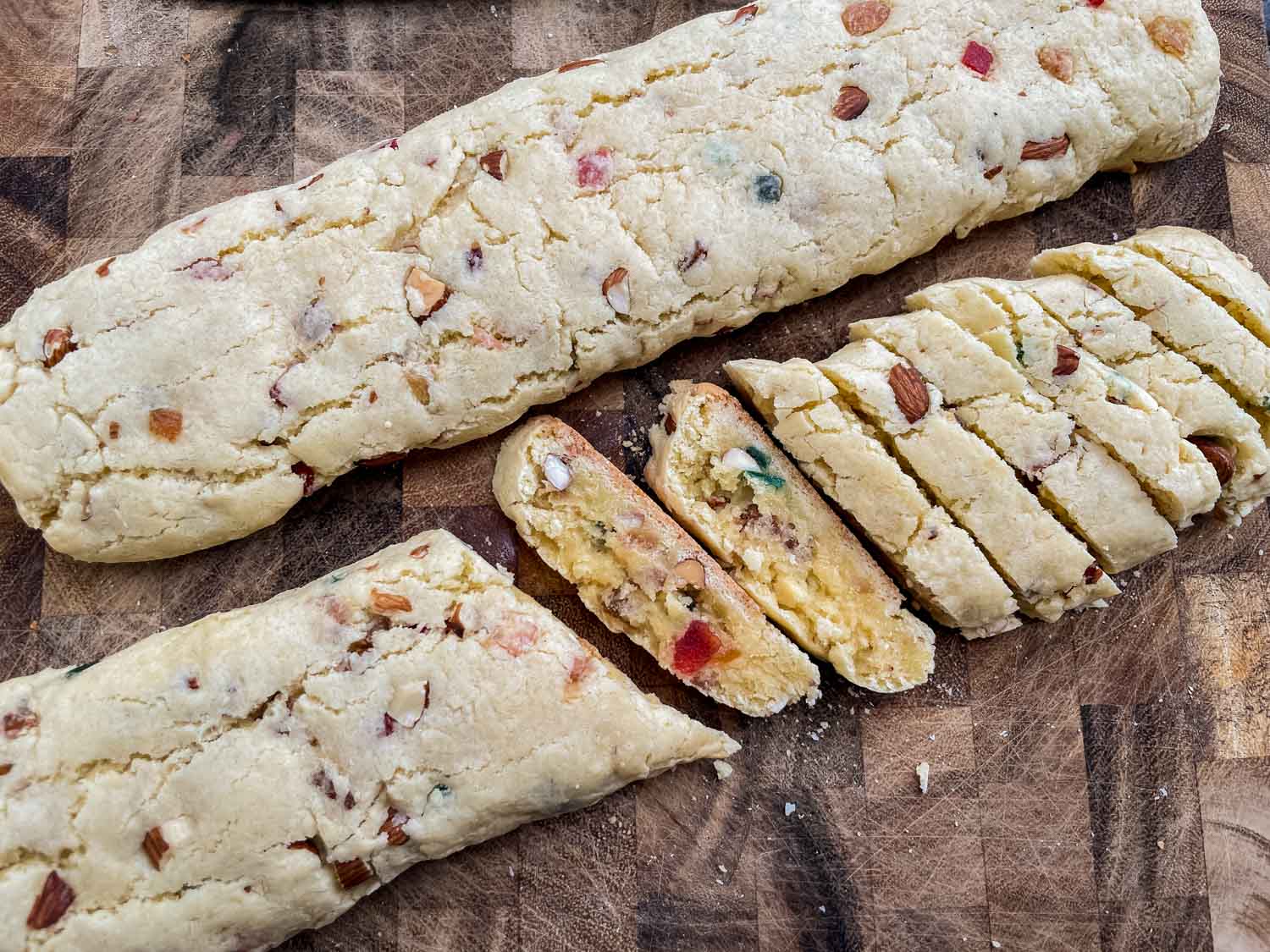 Fruitcake Biscotti Three Olives Branch