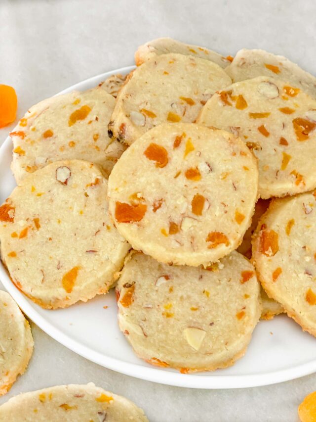 Apricot Almond Shortbread Cookies Three Olives Branch