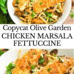Pin for Copycat Olive Garden Chicken Marsala Fettuccine.