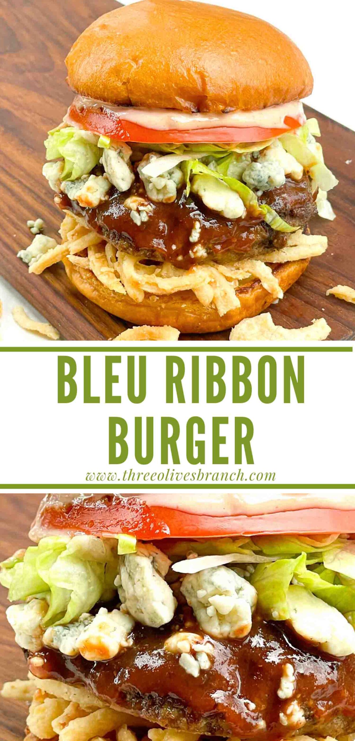 Copycat Red Robin Bleu Ribbon Burger Three Olives Branch