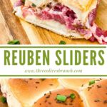 Long pin for Corned Beef Reuben Sliders.