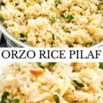 Pin for Herbed Rice Pilaf with Orzo.