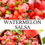 Pin of Watermelon Salsa.