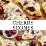 Pin for Simple Cherry Scones Recipe.