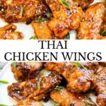 Pin for Thai Chicken Wings recipe.