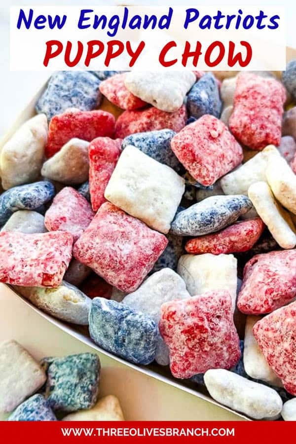 Pin for New England Patriots Puppy Chow.