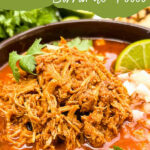 Pin for Chicken Birria (Birria de Pollo) with title.