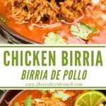 Long pin for Chicken Birria (Birria de Pollo).